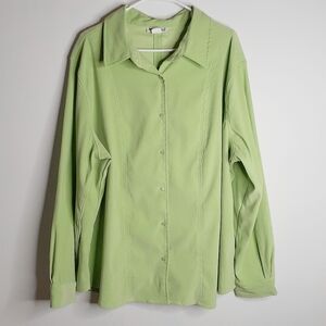 Jessica London - Green top/jacket 2X
